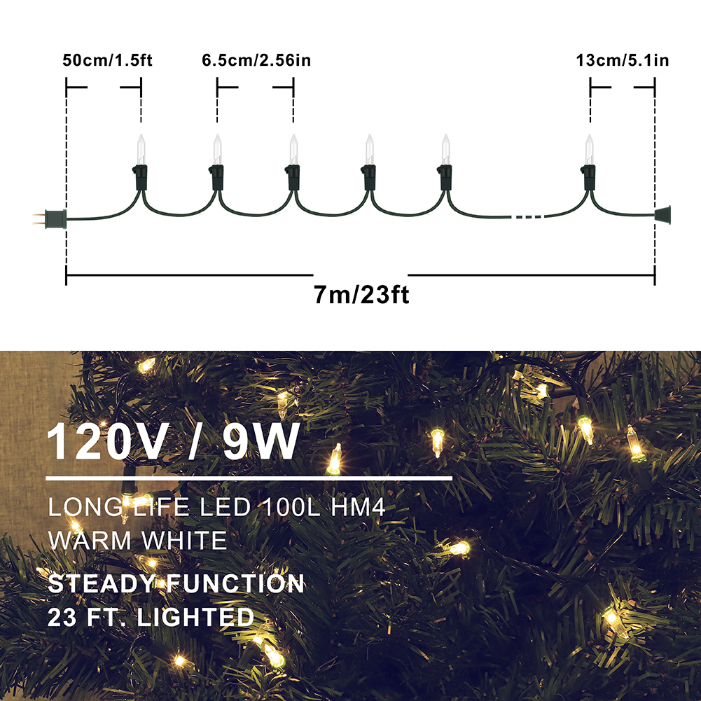 100 مصباح LED صغير لعيد الميلاد