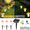 أضواء LED الشمسية فطر الجنية