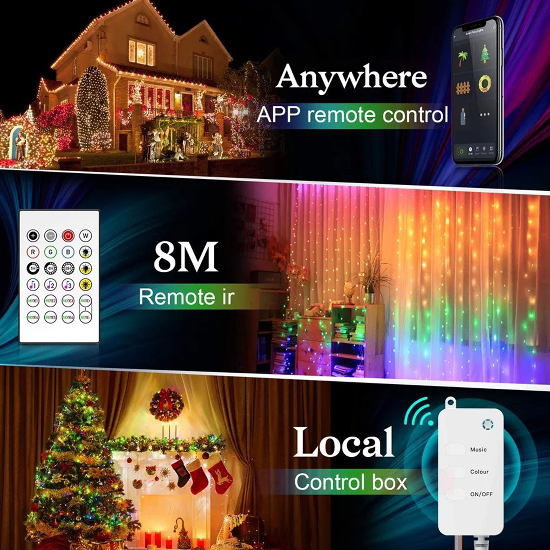 تطبيق Smart Life Fairy String Lights App وظيفة عرض الصورة عن بعد